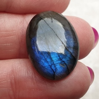 Labradoryt kaboszon 22x16 mm nr B460