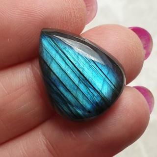 Labradoryt kaboszon 23x18 mm nr B545