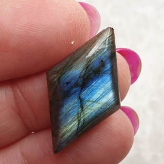 Labradoryt kaboszon 28x17 mm nr B586