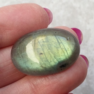 Labradoryt kaboszon 28x19 mm nr B629
