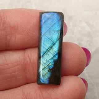 Labradoryt kaboszon 29x10 mm nr B428