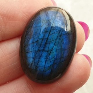 Labradoryt kaboszon 29x21 mm nr B575