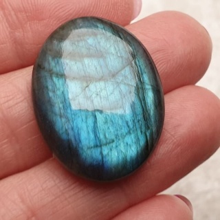 Labradoryt kaboszon 29x23 mm nr B363