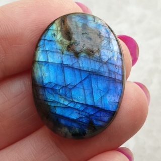 Labradoryt kaboszon 30x22 mm nr B570