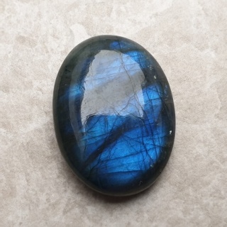 Labradoryt kaboszon 31x23 mm nr B355
