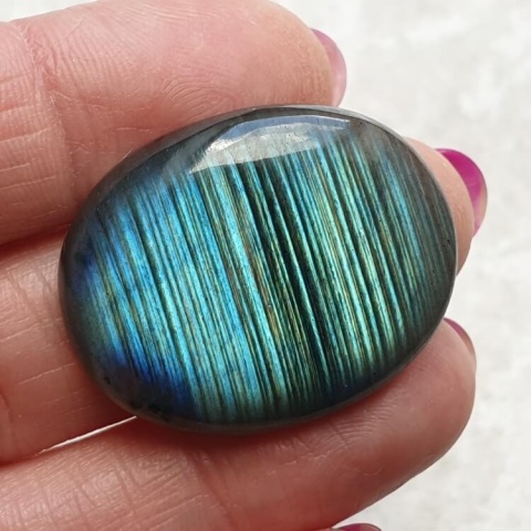 Labradorite cabochon 31x25 mm no B510 Labradorite cabochon 31x25 mm no B510