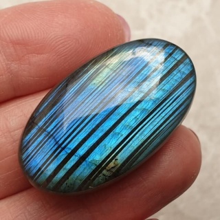 Labradoryt kaboszon 35x20 mm nr B406