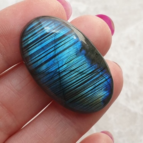 Labradorite cabochon 35x21 mm no B582 Labradorite cabochon 35x21 mm no B582