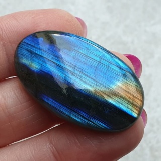 Labradoryt kaboszon 36x21 mm nr B515