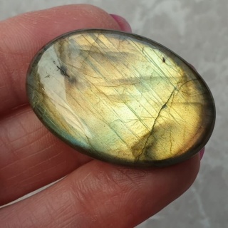 Labradoryt kaboszon 36x24 mm nr B606