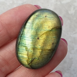 Labradoryt kaboszon 38x25 mm nr B614