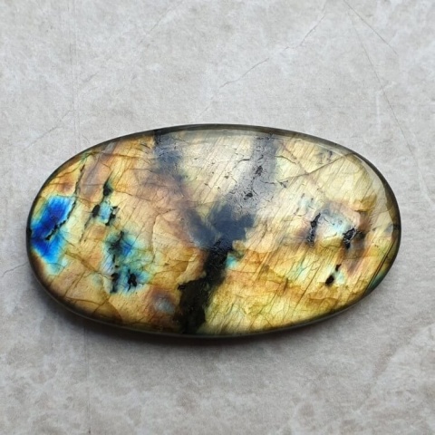 Labradorite cabochon 50x29 mm no B524 Labradorite cabochon 50x29 mm no B524