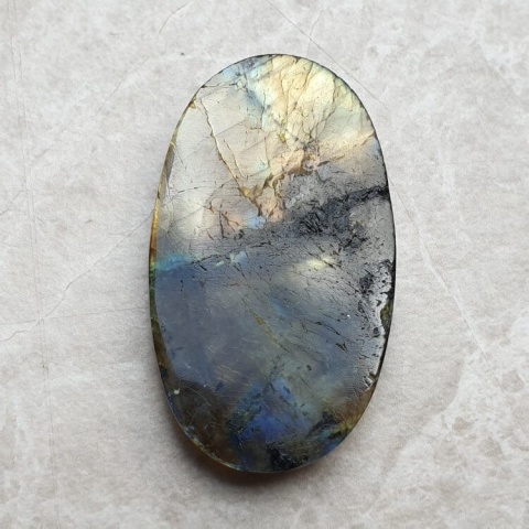 Labradorite cabochon 50x29 mm no B524 Labradorite cabochon 50x29 mm no B524