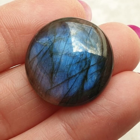 Labradorite cabochon fi 23x mm no B595