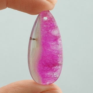 Agat kaboszon z dziurką 40x18 mm nr 111
