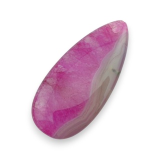 Agate cabochon with mounting hole 40x18 mm no 111