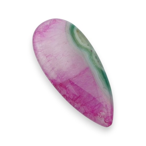 Agate cabochon with mounting hole 40x18 mm no 119