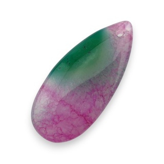Agate cabochon with mounting hole 40x18 mm no 125