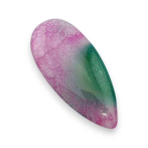 Agate cabochon with mounting hole 40x18 mm no 125 Agate cabochon with mounting hole 40x18 mm no 125