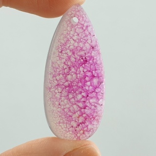 Agat kaboszon z dziurką 40x18 mm nr 133