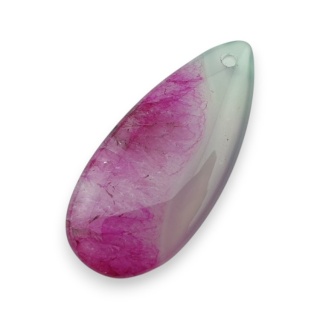 Agate cabochon with mounting hole 40x18 mm no 134
