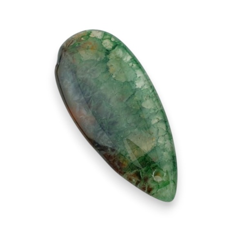 Agate cabochon with mounting hole 40x18 mm no 138 Agate cabochon with mounting hole 40x18 mm no 138