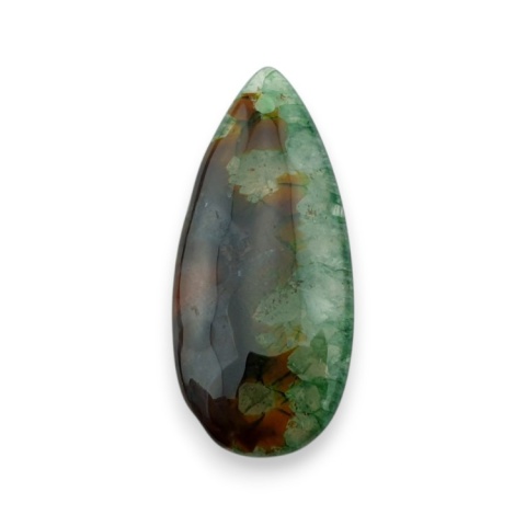 Agate cabochon with mounting hole 40x18 mm no 138 Agate cabochon with mounting hole 40x18 mm no 138