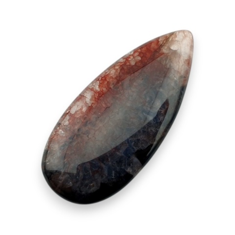Agate cabochon with mounting hole 40x18 mm no 163