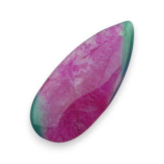 Agate cabochon with mounting hole 41x18 mm no 112