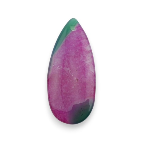 Agate cabochon with mounting hole 41x18 mm no 112