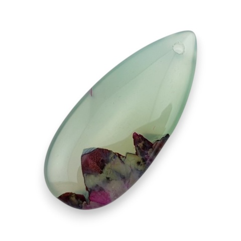 Agat kaboszon z dziurką 41x18 mm nr 113 Agat kaboszon z dziurką 41x18 mm nr 113