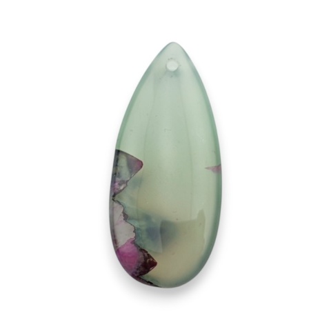 Agat kaboszon z dziurką 41x18 mm nr 113 Agat kaboszon z dziurką 41x18 mm nr 113