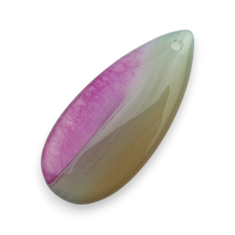 Agate cabochon with mounting hole 41x18 mm no 116 Agate cabochon with mounting hole 41x18 mm no 116