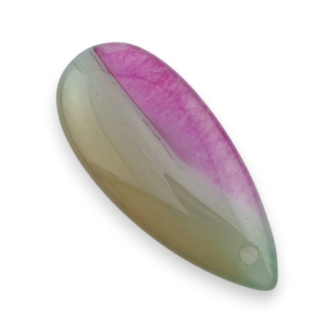 Agate cabochon with mounting hole 41x18 mm no 116 Agate cabochon with mounting hole 41x18 mm no 116