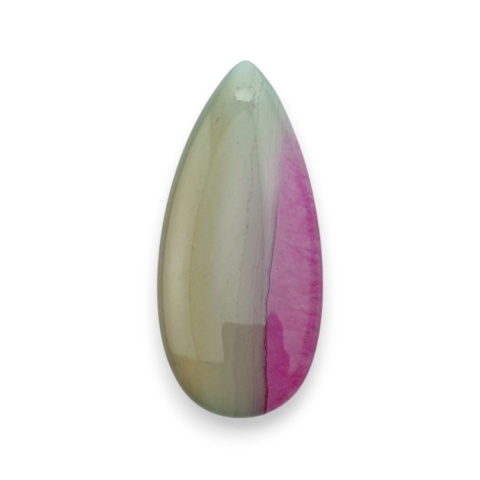Agate cabochon with mounting hole 41x18 mm no 116 Agate cabochon with mounting hole 41x18 mm no 116