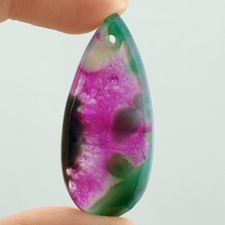 Agat kaboszon z dziurką 41x18 mm nr 117