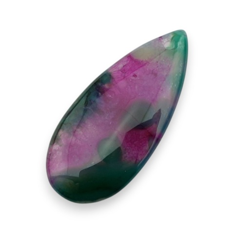 Agate cabochon with mounting hole 41x18 mm no 117