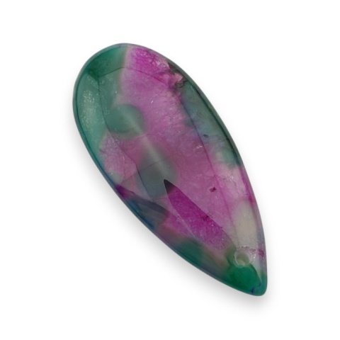 Agate cabochon with mounting hole 41x18 mm no 117