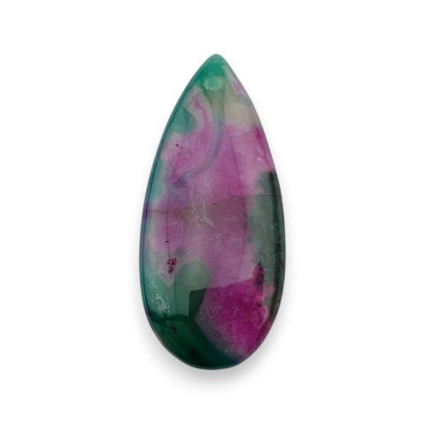 Agate cabochon with mounting hole 41x18 mm no 117