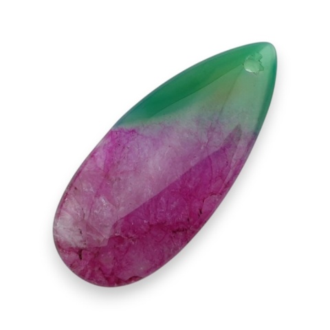 Agat kaboszon z dziurką 41x18 mm nr 118