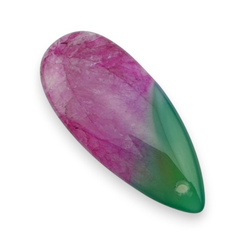 Agat kaboszon z dziurką 41x18 mm nr 118