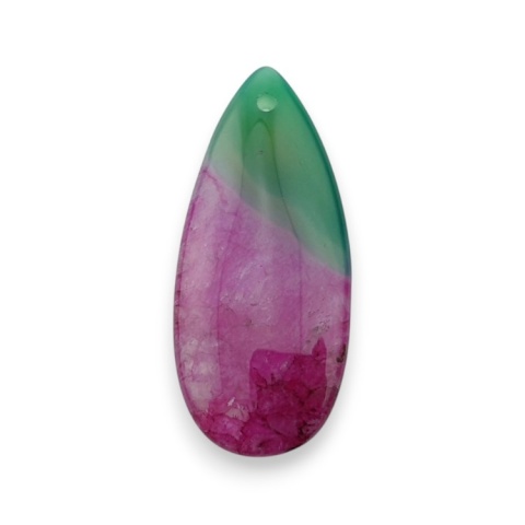 Agat kaboszon z dziurką 41x18 mm nr 118