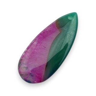 Agat kaboszon z dziurką 41x18 mm nr 120