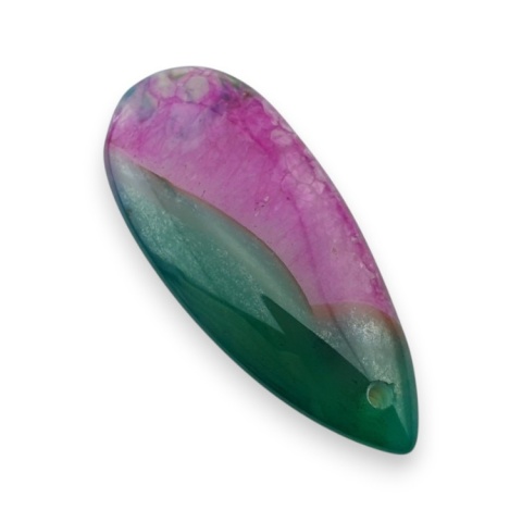 Agat kaboszon z dziurką 41x18 mm nr 120