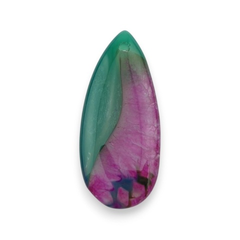 Agat kaboszon z dziurką 41x18 mm nr 120