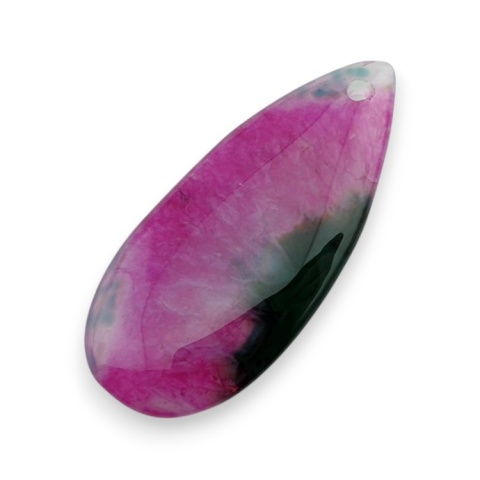 Agate cabochon with mounting hole 41x18 mm no 121 Agate cabochon with mounting hole 41x18 mm no 121