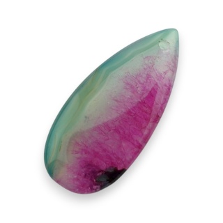 Agat kaboszon z dziurką 41x18 mm nr 124