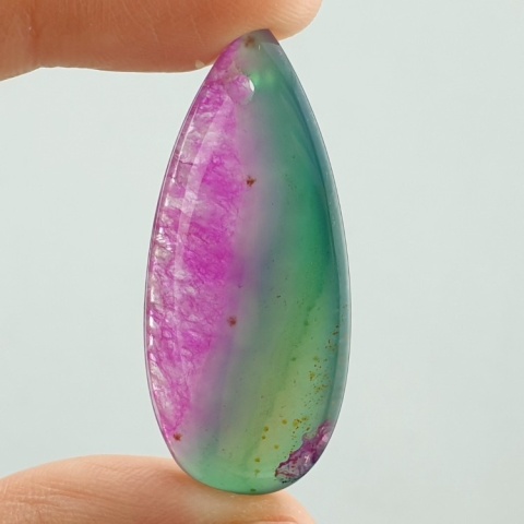 Agat kaboszon z dziurką 41x18 mm nr 129 Agat kaboszon z dziurką 41x18 mm nr 129