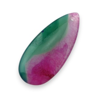 Agat kaboszon z dziurką 41x18 mm nr 130