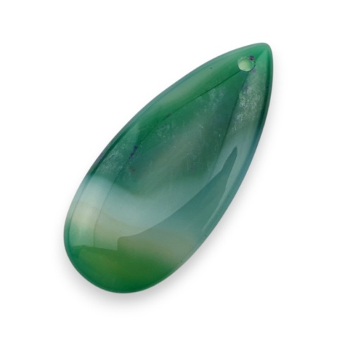 Agat kaboszon z dziurką 41x18 mm nr 132